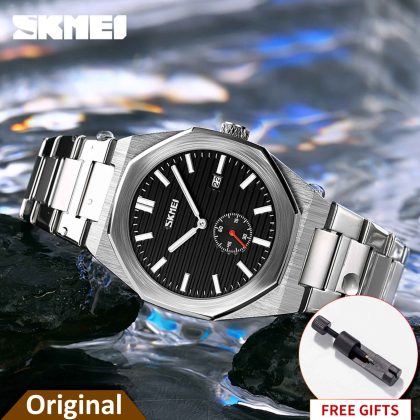 SKMEI 9262 Stainless Steel Stopwatch Quartz Watch For Men