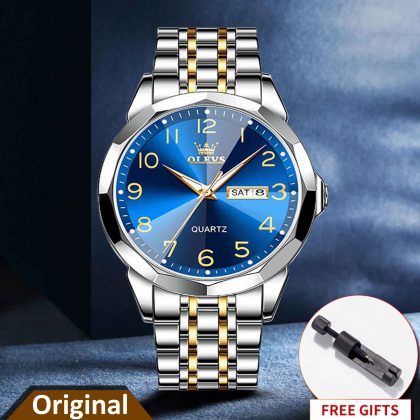 OLEVS 9970 Original New Luxury Fashion Quartz Watch for Men