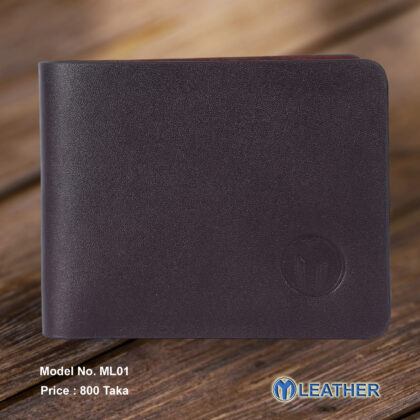 ML01 Top Grain Authentic Cow Leather Small Wallet For Men