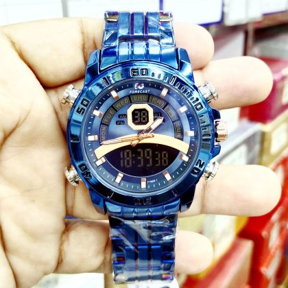 FORECAST F1969 Dual Display Digital Original Watch For Men – Blue Color