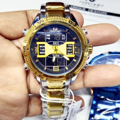 FORECAST F1690 Dual Display Digital Original Watch For Men – Toton Black Color