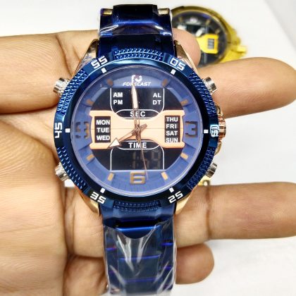 FORECAST F1690 Dual Display Digital Original Watch For Men – Blue Color
