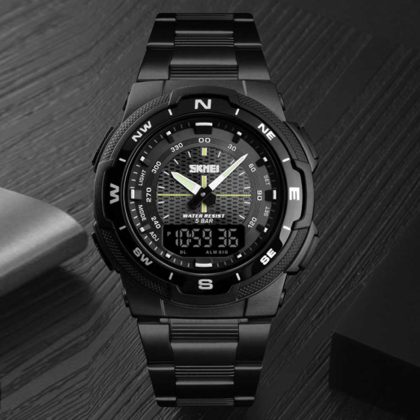 SKMEI 1370 New Trending 5BAR Waterproof Men’s Digital Watch For Men
