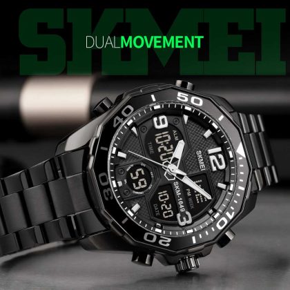 SKMEI 1649 Digital New Fashion Men’s Sports Watch – Black
