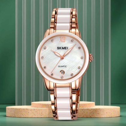 SKMEI 2175 Quartz Ceramic Fashion Watch For Women